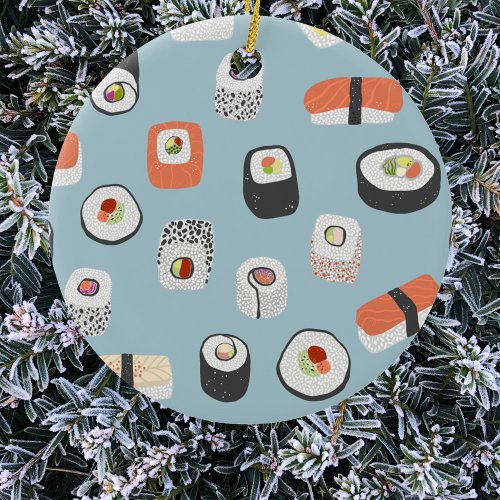 Sushi Ceramic Ornament