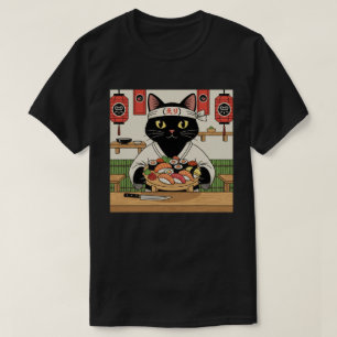 Sushi Chef Cat  T-Shirt