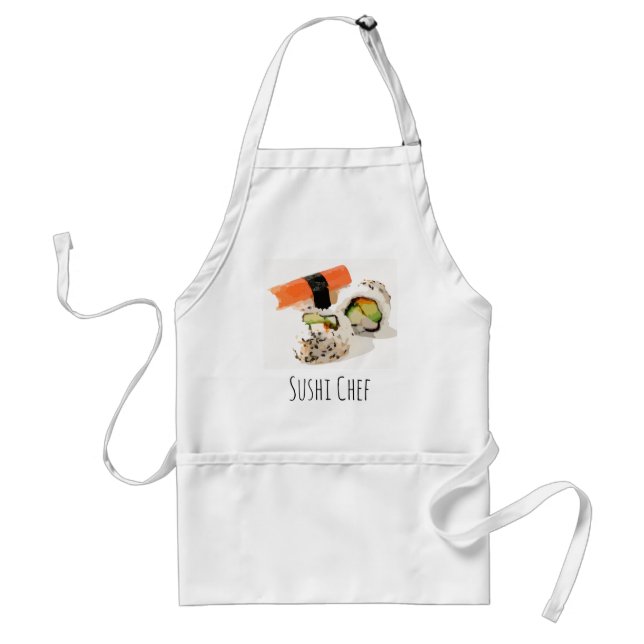 Sushi Chef Japanese cooking Adult Apron (Front)