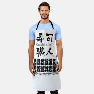 Sushi Chef-KANJI Apron