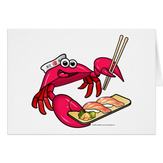 Sushi Crab Cards (Front Horizontal)