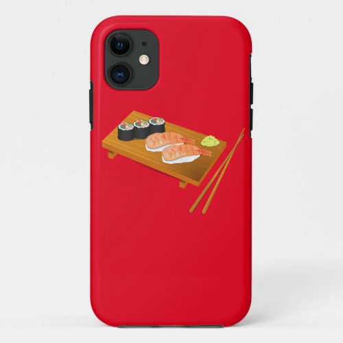 Sushi cute Japanese food iPhone 11 Case