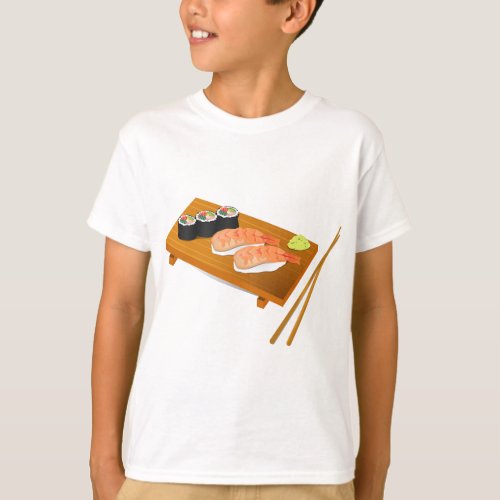 Sushi cute Japanese food T_Shirt