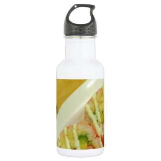 Sushi Dinner Fish Rice Healthy Diet Stainless Steel Water Bottle