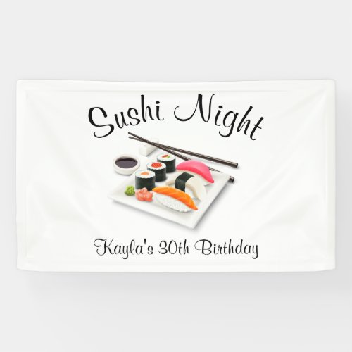 Sushi Dinner Party Banner