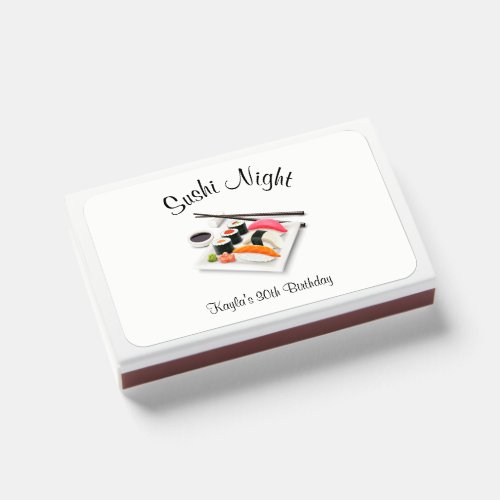 Sushi Dinner Party Matchboxes