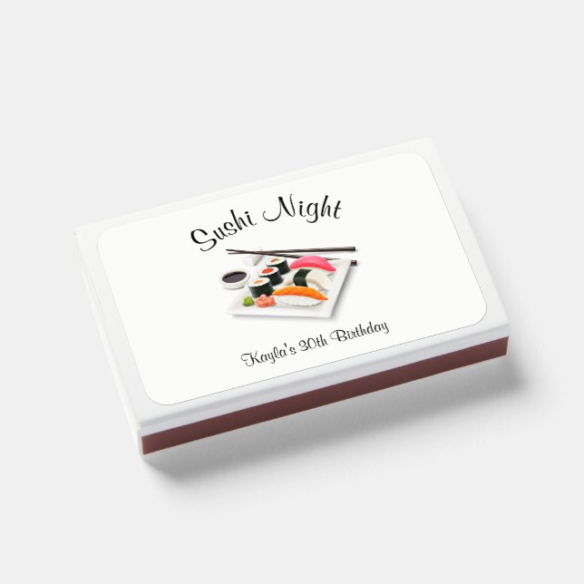 Sushi Dinner Party Matchboxes (Front Closed)