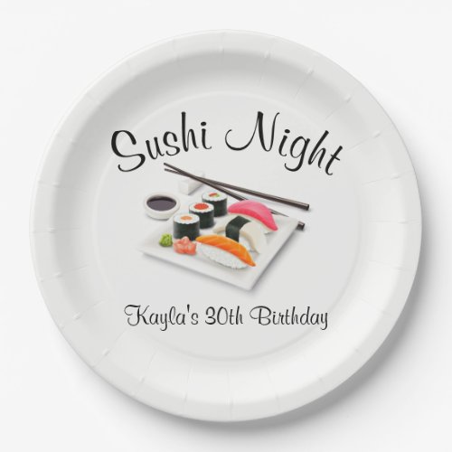 Sushi Dinner Party Paper Plates