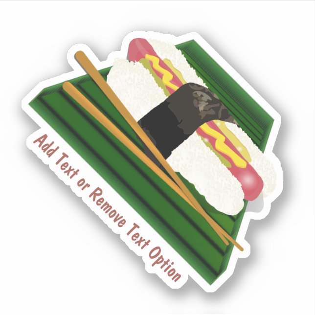Sushi Dog Sticker (Front)