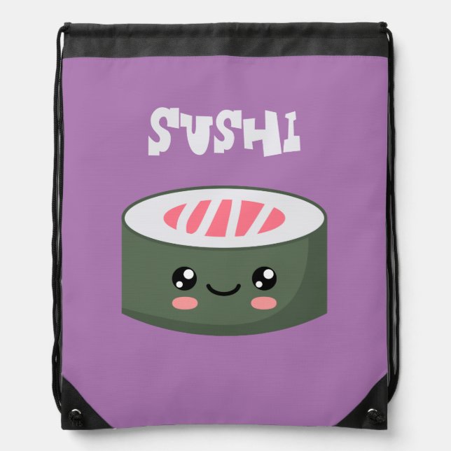 Sushi Drawstring Bag (Front)