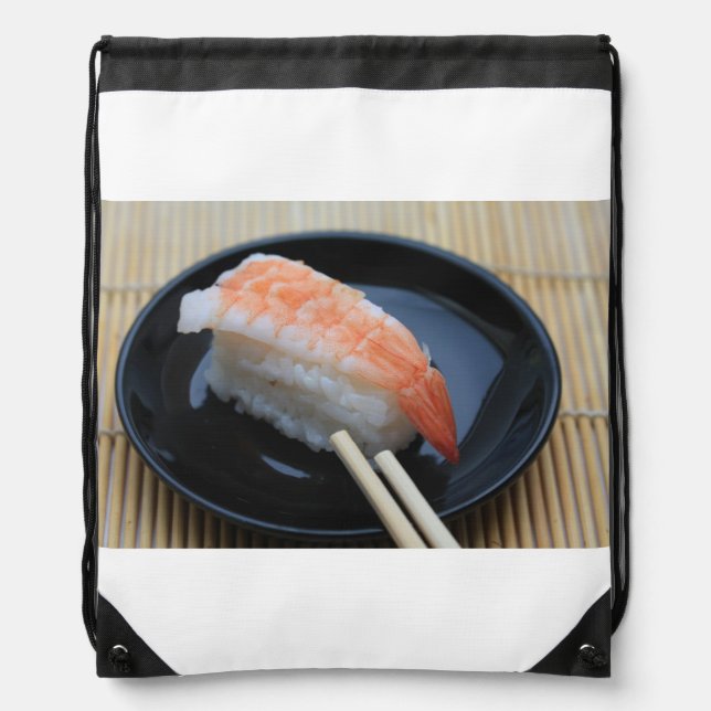 Sushi! Drawstring Bag (Front)