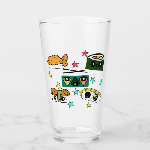 Sushi Fest Glass Tumblers