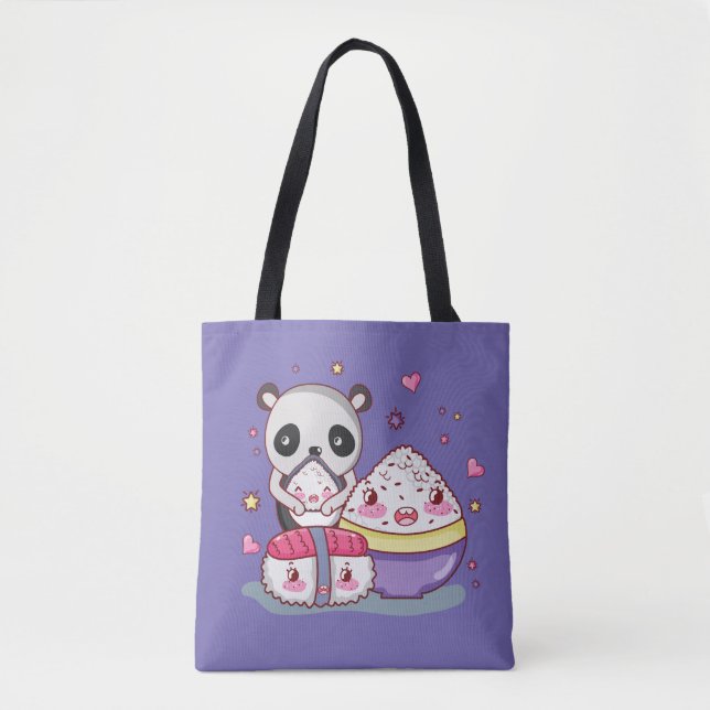 Sushi Find Rolls Kawaii Sushi tote bag (Front)