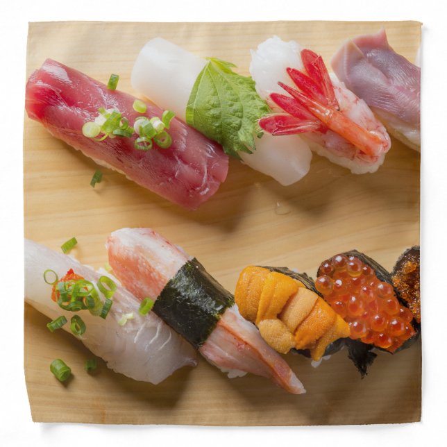 Sushi Flow – Graceful Arc Bandana (Front)