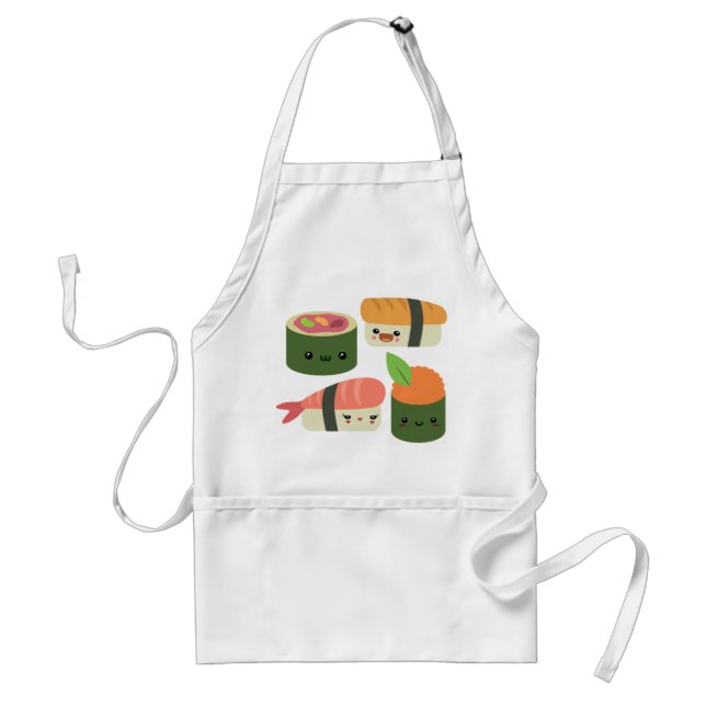 Sushi Friends Adult Apron (Front)