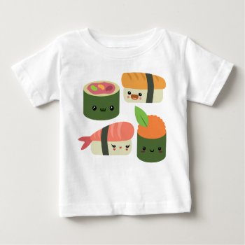 Sushi Friends Baby T-shirt by Middlemind at Zazzle