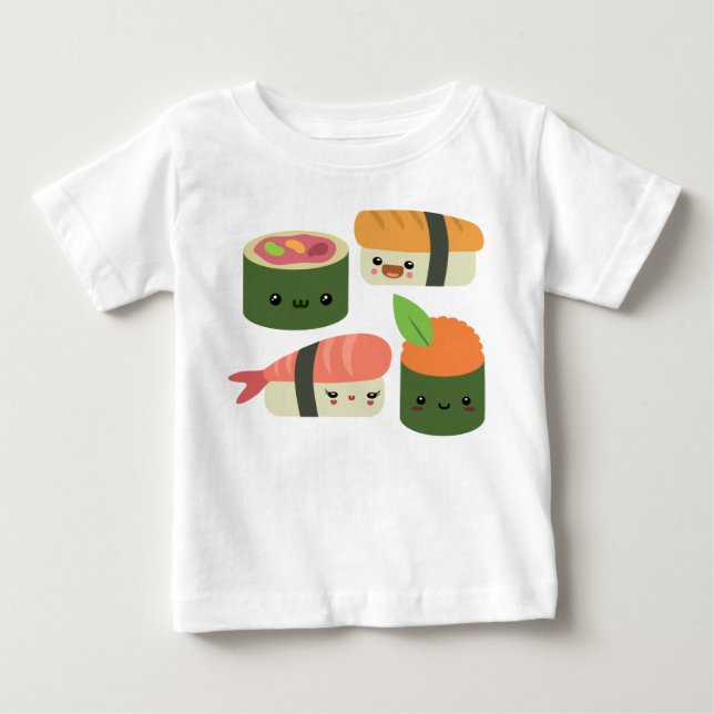 Sushi Friends Baby T-Shirt (Front)