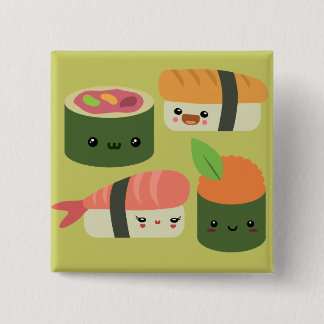 Sushi Friends Button