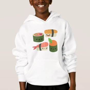 Sushi Friends Hoodie by Middlemind at Zazzle