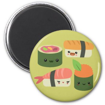 Sushi Friends Magnet by Middlemind at Zazzle