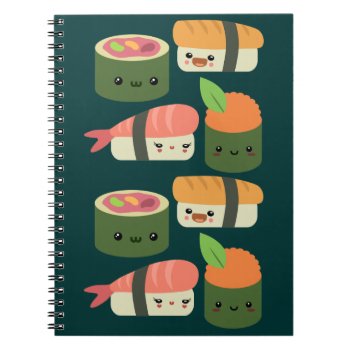 Sushi Friends Notebook by Middlemind at Zazzle