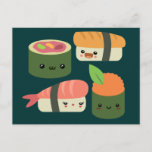 Sushi Friends Postcard at Zazzle