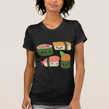 Sushi Friends T-shirt by Middlemind at Zazzle