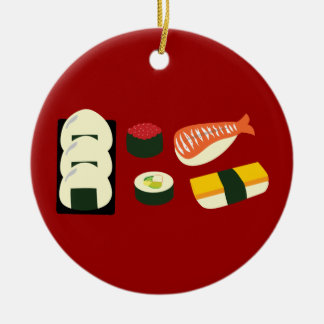 Sushi Fun Ceramic Ornament