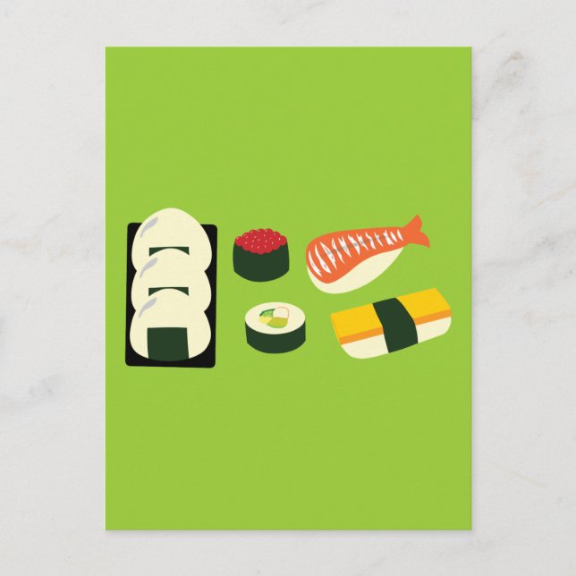 Sushi Fun Postcard (Front)