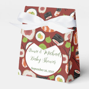 Sushi Gender Neutral Baby Shower Favor Boxes