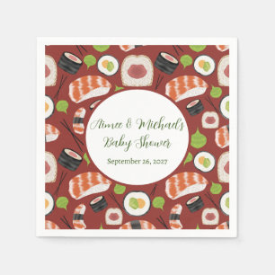 Sushi Gender Neutral Baby Shower Napkins