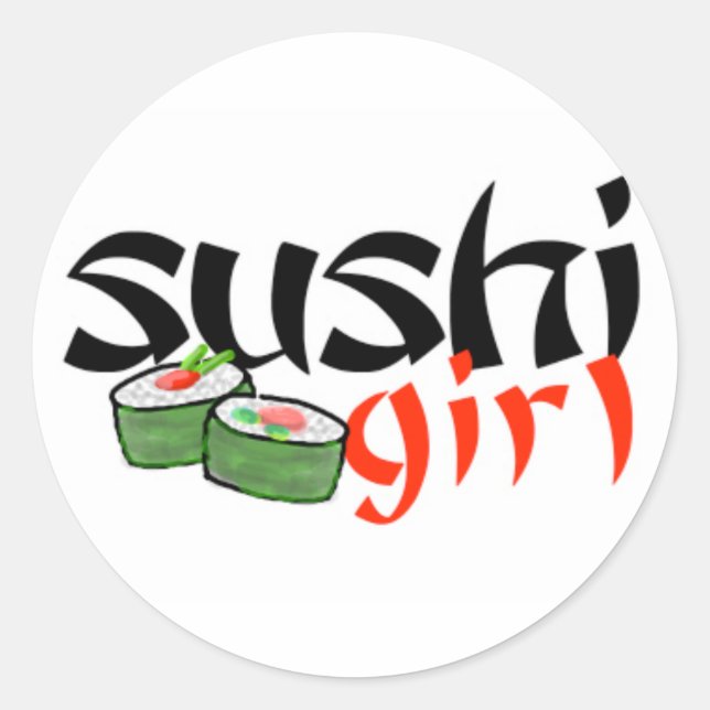 Sushi Girl stickers (Front)