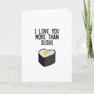SUSHI GREETING CARD