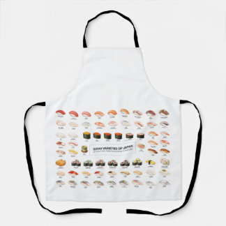 Sushi Guide Apron – Japanese Food Chart