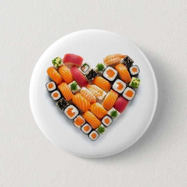 Sushi heart button (Front)