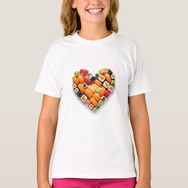Sushi heart T-Shirt (Front)