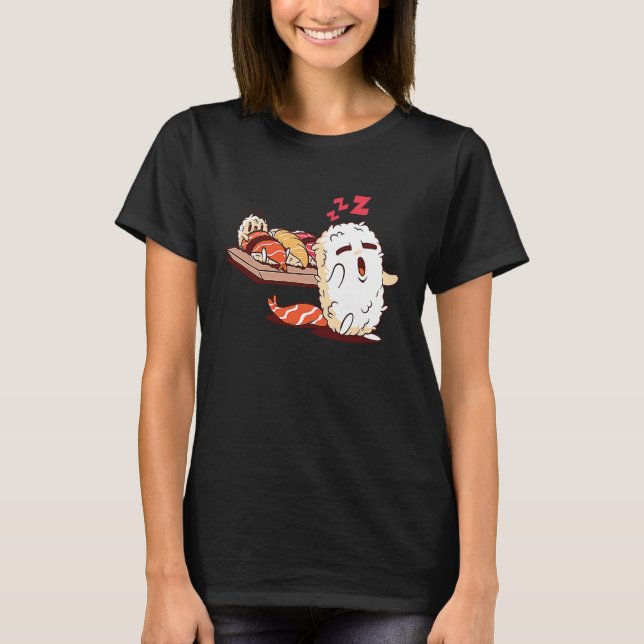 Sushi Japanese Food T-Shirt (Front)
