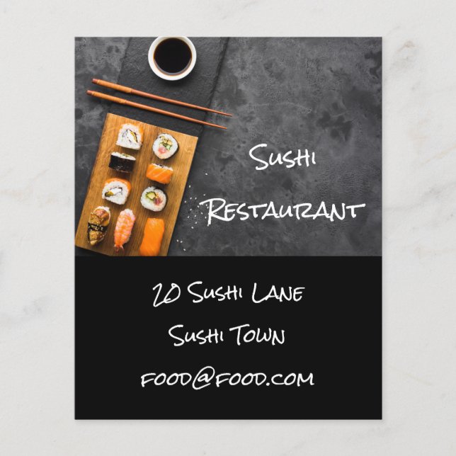 Sushi Japanese stylish food restaurant Flyer (Front)