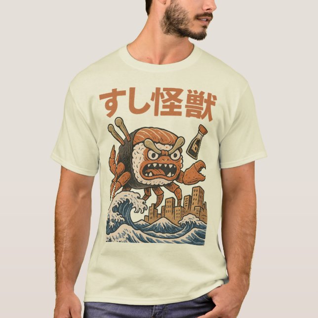 Sushi Kaiju! Giant Sushi Monster T-Shirt (Front)
