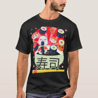 Sushi Kawaii Cute Japanese Food Japan Anime Manga T-Shirt