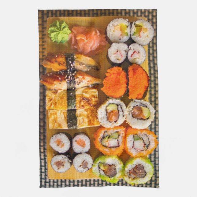 Sushi kitchen towel (Vertical)