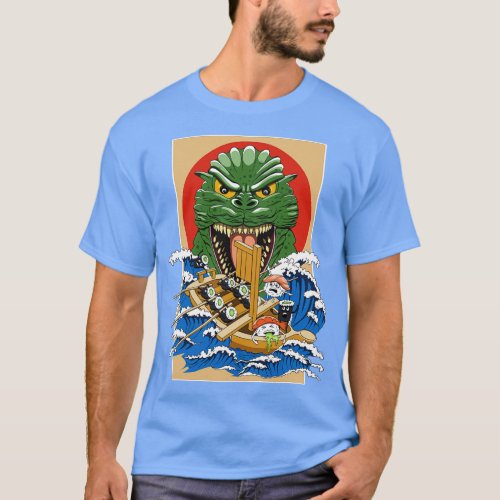Sushi Lover Dragon T_Shirt