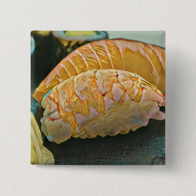 Sushi lover gift button (Front)