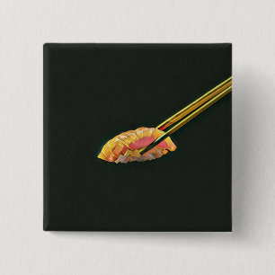 Sushi lover gift button