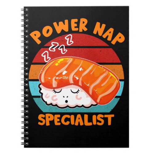 Sushi Lover Kawaii Japanese Food Notebook