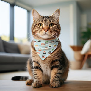 Sushi Lovers Pattern Pet Bandana Collar