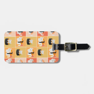 sushi luggage tag