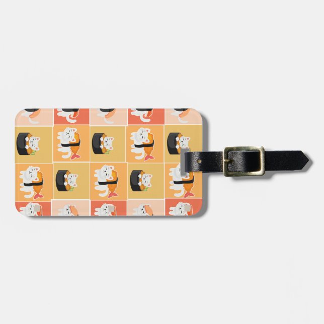 sushi luggage tag (Front Horizontal)