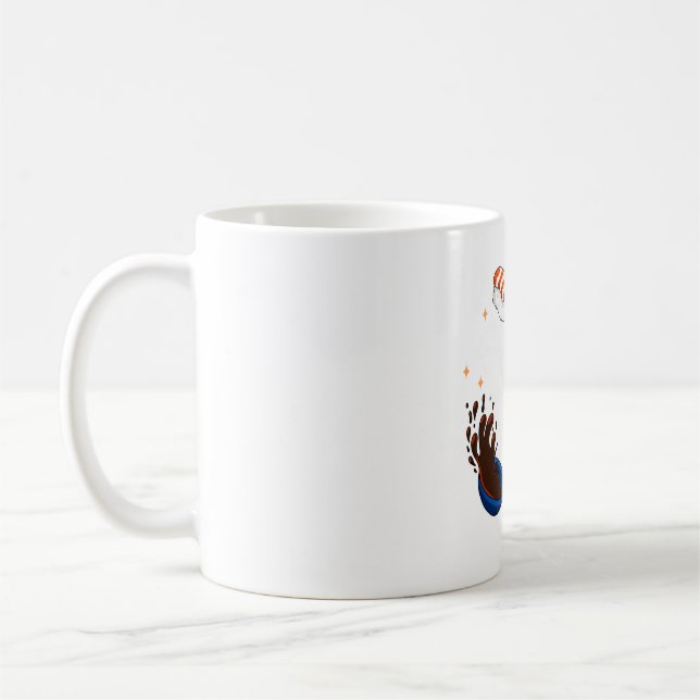 Sushi Makes Me Happy  Coffee Mug (Left)