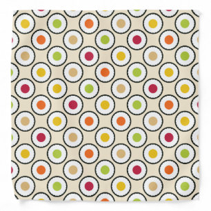 Sushi Maki Polka Dots Bandana